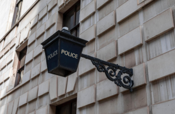 Police station sign